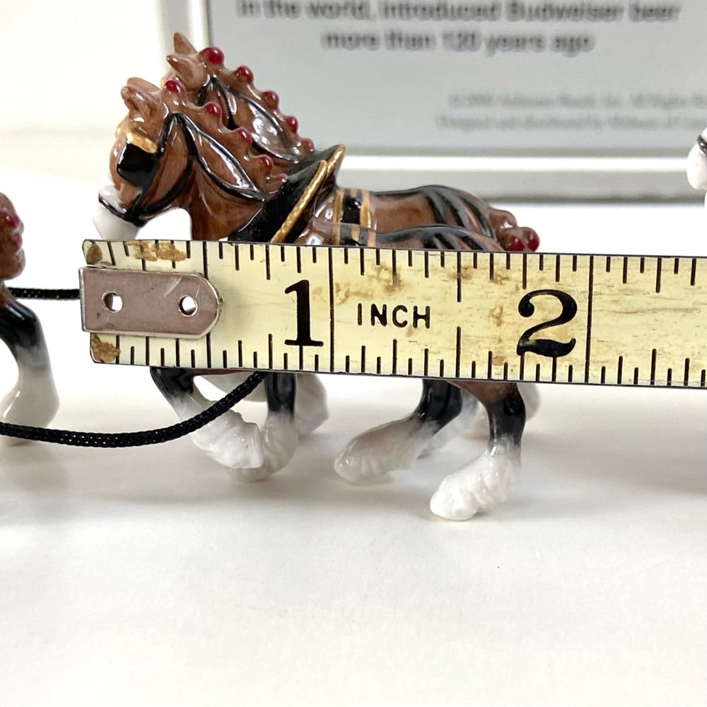✨VERY RARE ✨Vintage Retired Retrospect Collectible Budweiser Clydesdales Wagon - Picture 12 of 16